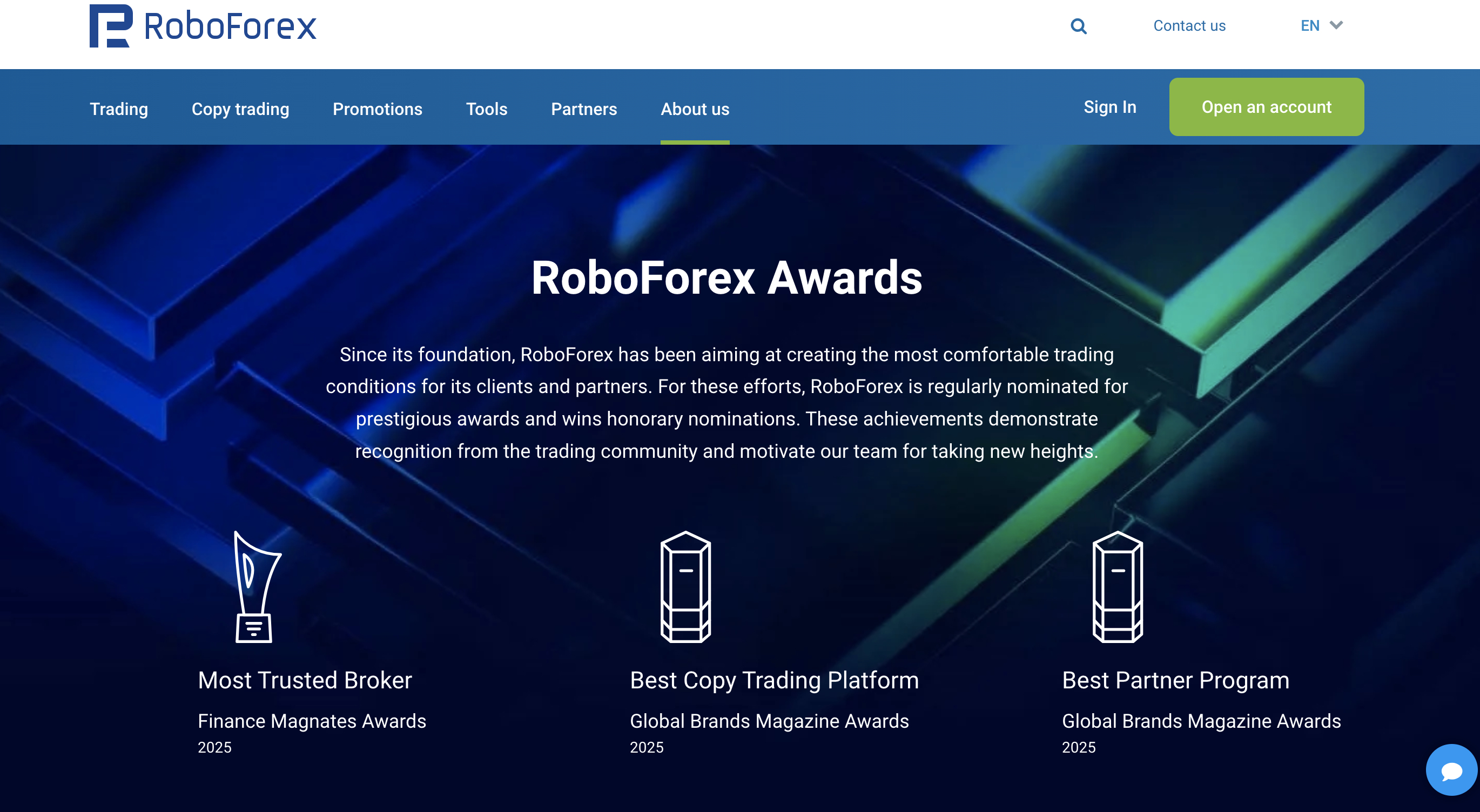 RoboForex Awards — Anugerah dan Pengiktirafan Antarabangsa